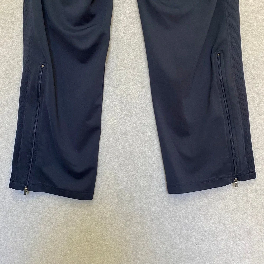 NIKE Men's Medium Navy Blue Performance Track‎ Pants 100% Polyester Drawstring